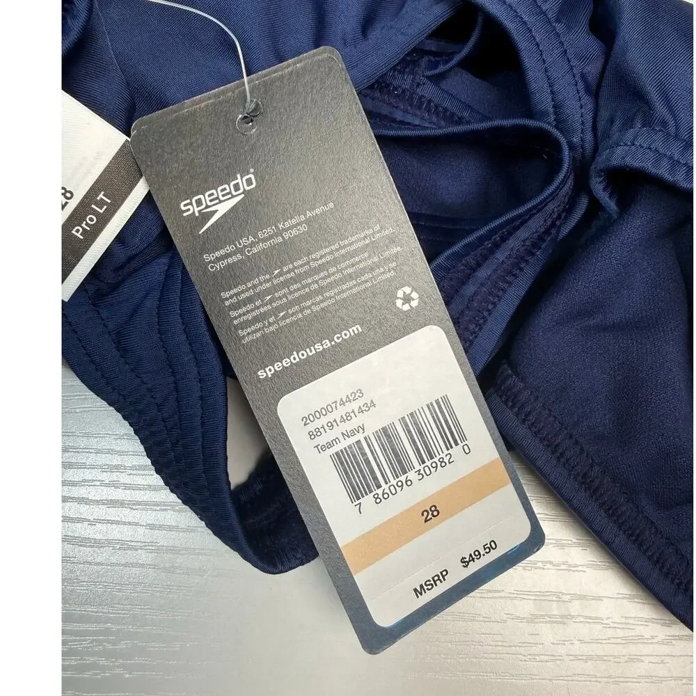 Speedo Women's ProLT Super Proback Solid One Piece Blue Size 28 NWT